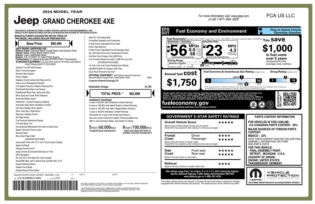 2024 Jeep Grand Cherokee 4xe