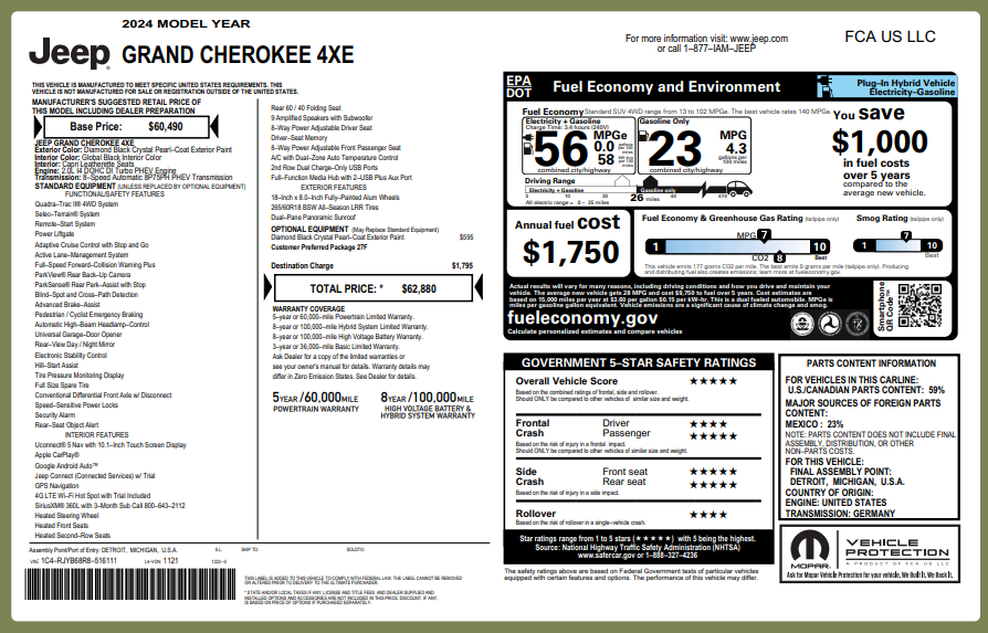 2024 Jeep Grand Cherokee 4xe