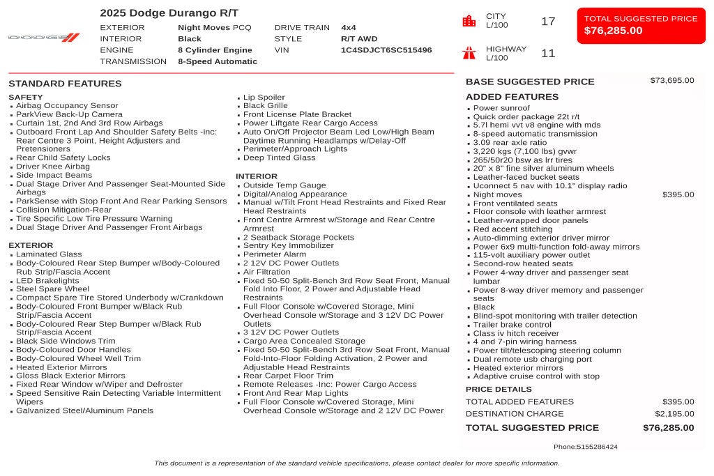 2025 Dodge Durango R/T Plus
