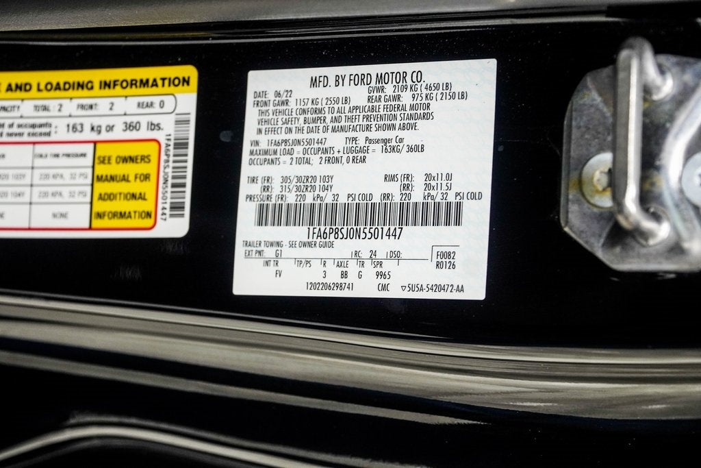 2022 Ford Mustang Shelby GT500 Carbon Fiber Track Package