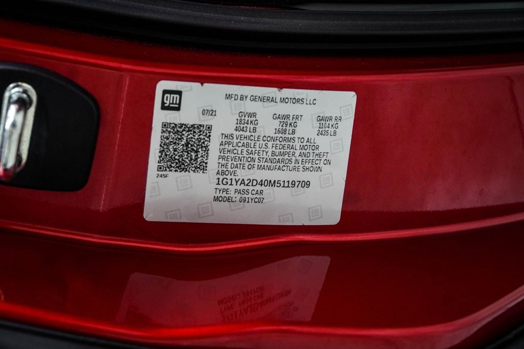 2021 Chevrolet Corvette Stingray 1LT