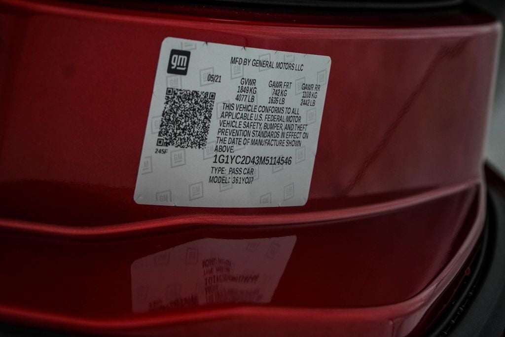 2021 Chevrolet Corvette Stingray 3LT