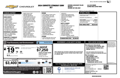 2024 Chevrolet Corvette Stingray 3LT