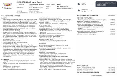 2025 Cadillac LYRIQ Sport