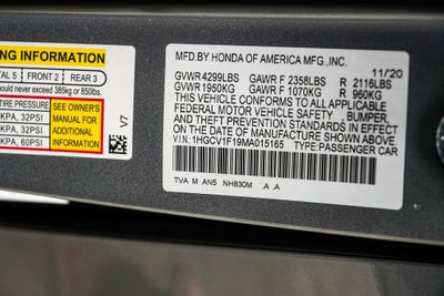 2021 Honda Accord LX