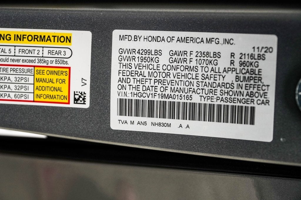 2021 Honda Accord LX