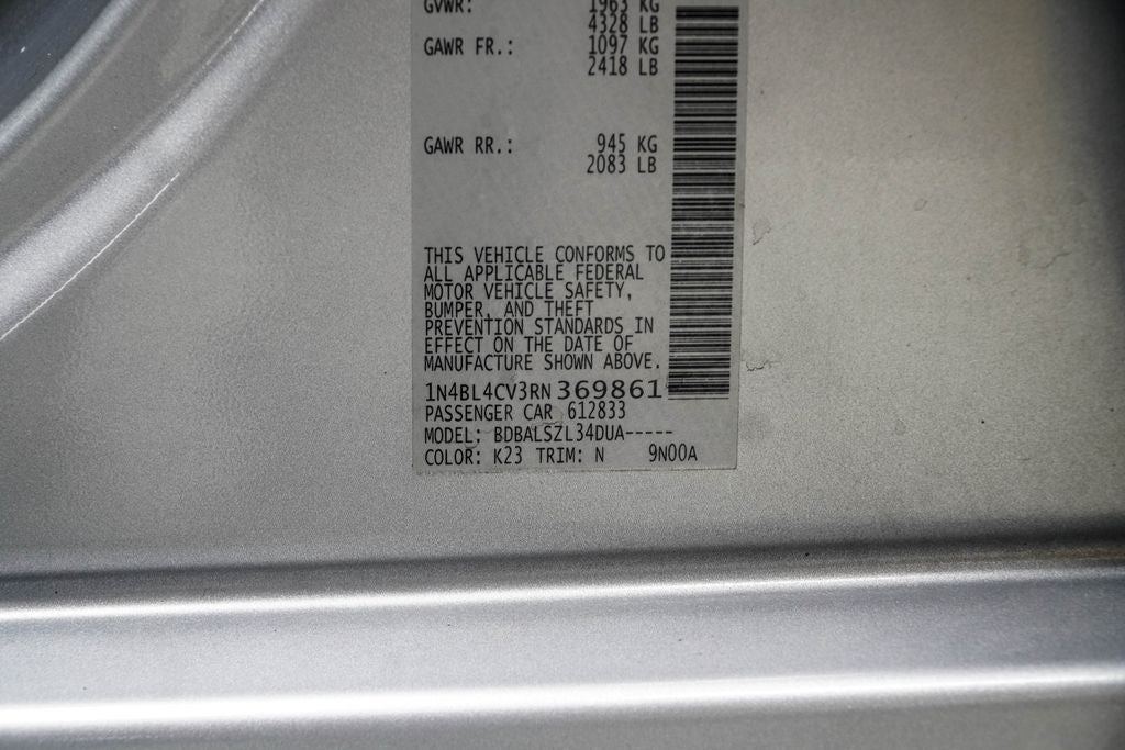 2024 Nissan Altima 2.5 SR