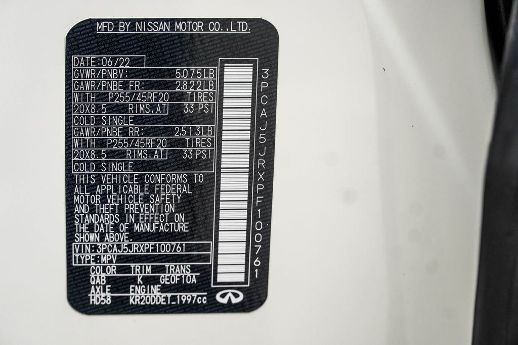 2023 INFINITI QX55 LUXE