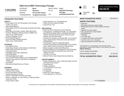 2024 Acura MDX Technology