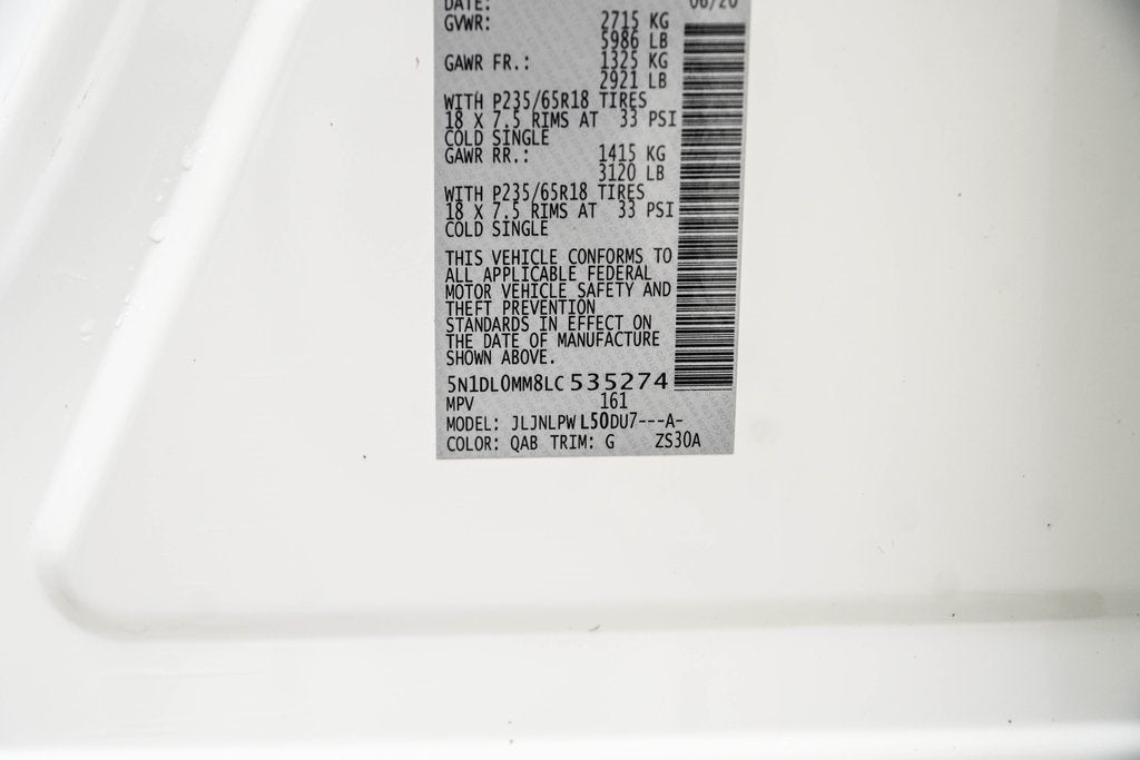 2020 INFINITI QX60 PURE