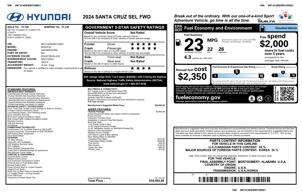 2024 Hyundai Santa Cruz SEL