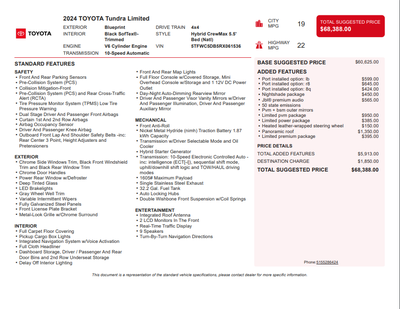 2024 Toyota Tundra Hybrid Limited
