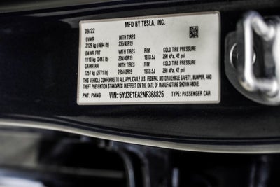 2022 Tesla Model 3 Base