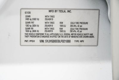 2020 Tesla Model Y Long Range