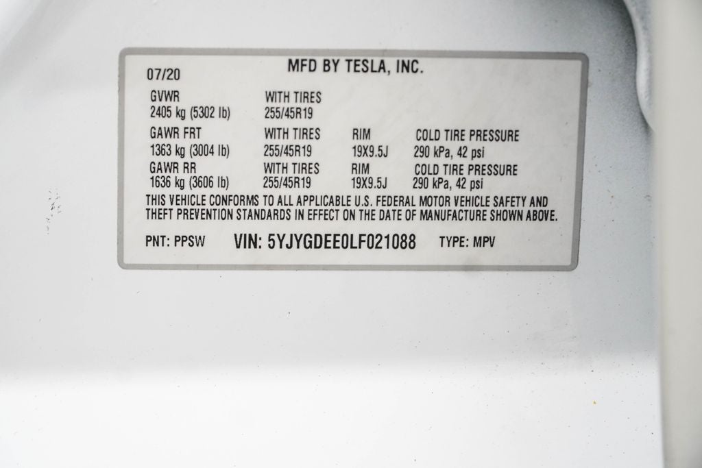 2020 Tesla Model Y Long Range