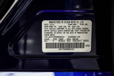 2022 INFINITI Q50 Red Sport 400
