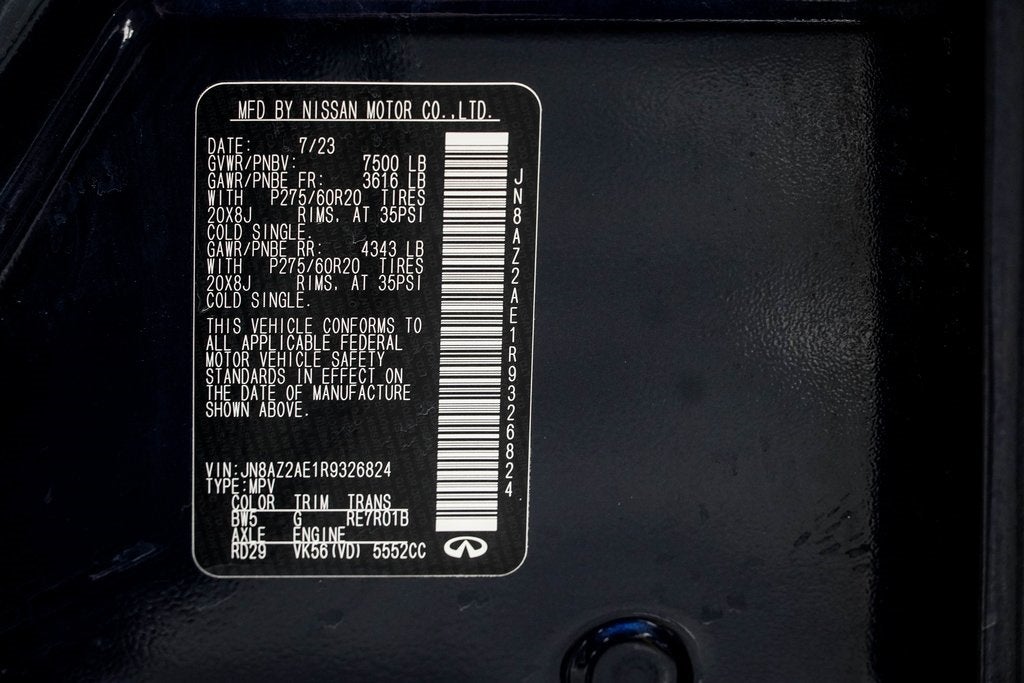 2024 INFINITI QX80 LUXE