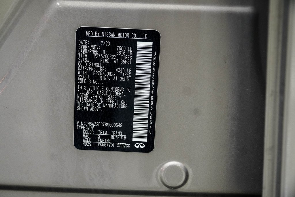 2024 INFINITI QX80 Sensory