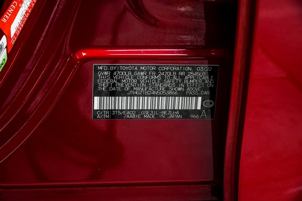 2022 Lexus IS 350 F SPORT