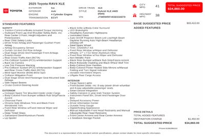 2025 Toyota RAV4 Hybrid XLE