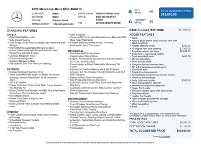 2023 Mercedes-Benz EQE 350 Sedan 4MATIC®