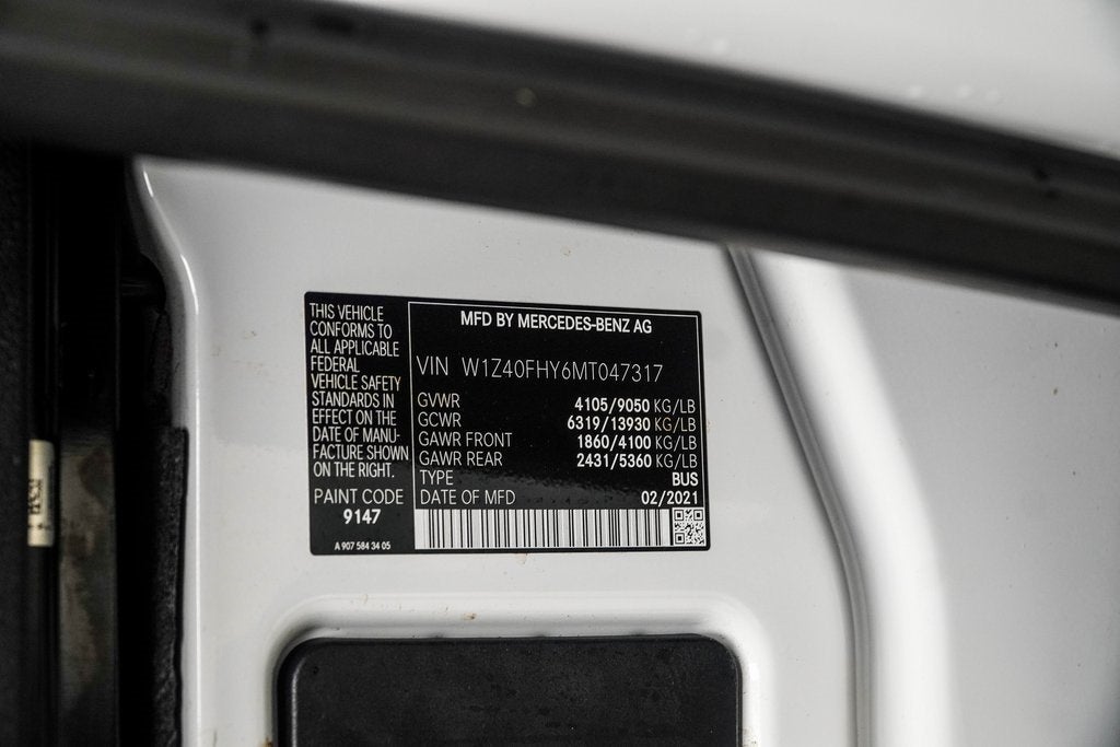 2021 Mercedes-Benz Sprinter 2500 Passenger 144 WB