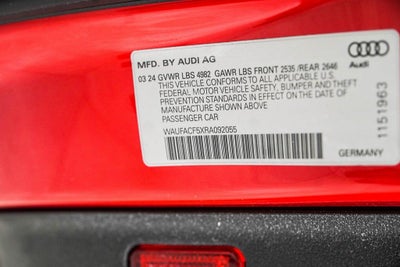 2024 Audi A5 Sportback 45 S line Premium Plus quattro