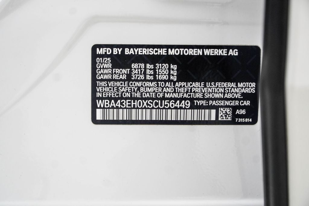 2025 BMW 7 Series 750e xDrive