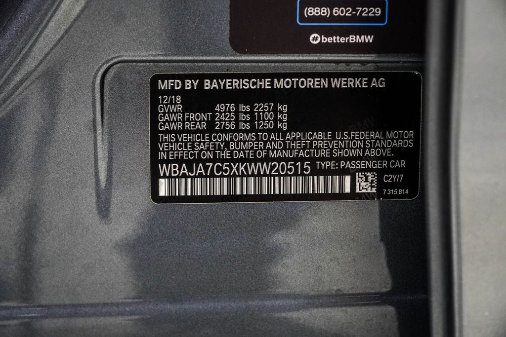 2019 BMW 5 Series 530i xDrive