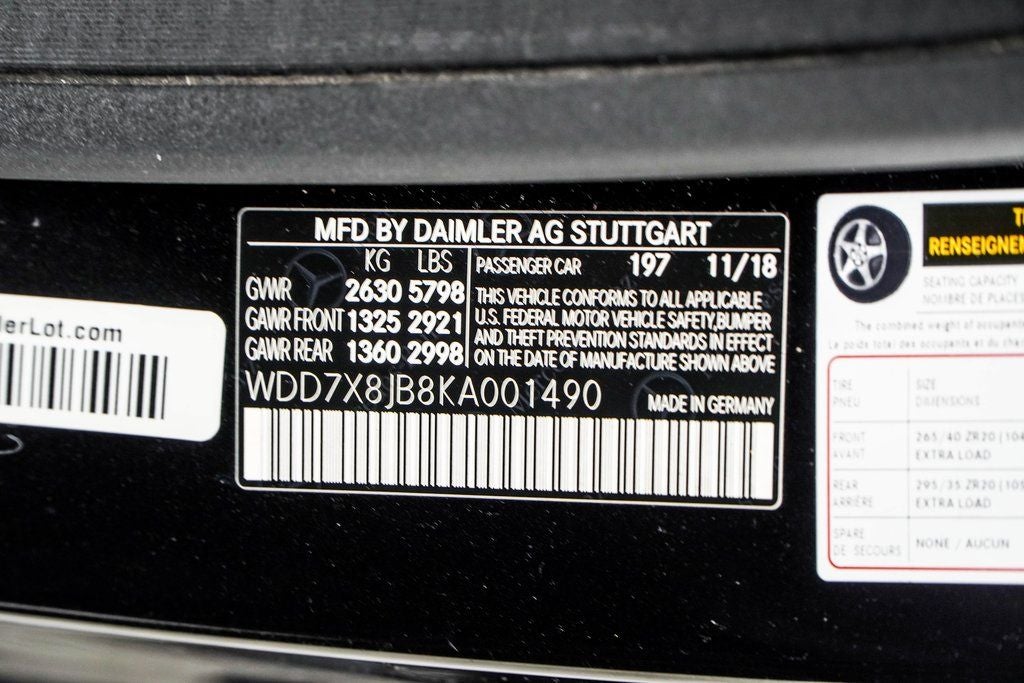 2019 Mercedes-Benz AMG® GT 63 Base 4MATIC®