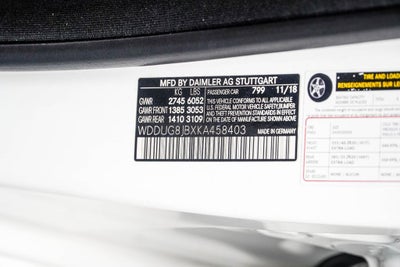 2019 Mercedes-Benz S-Class S 63 AMG® 4MATIC®