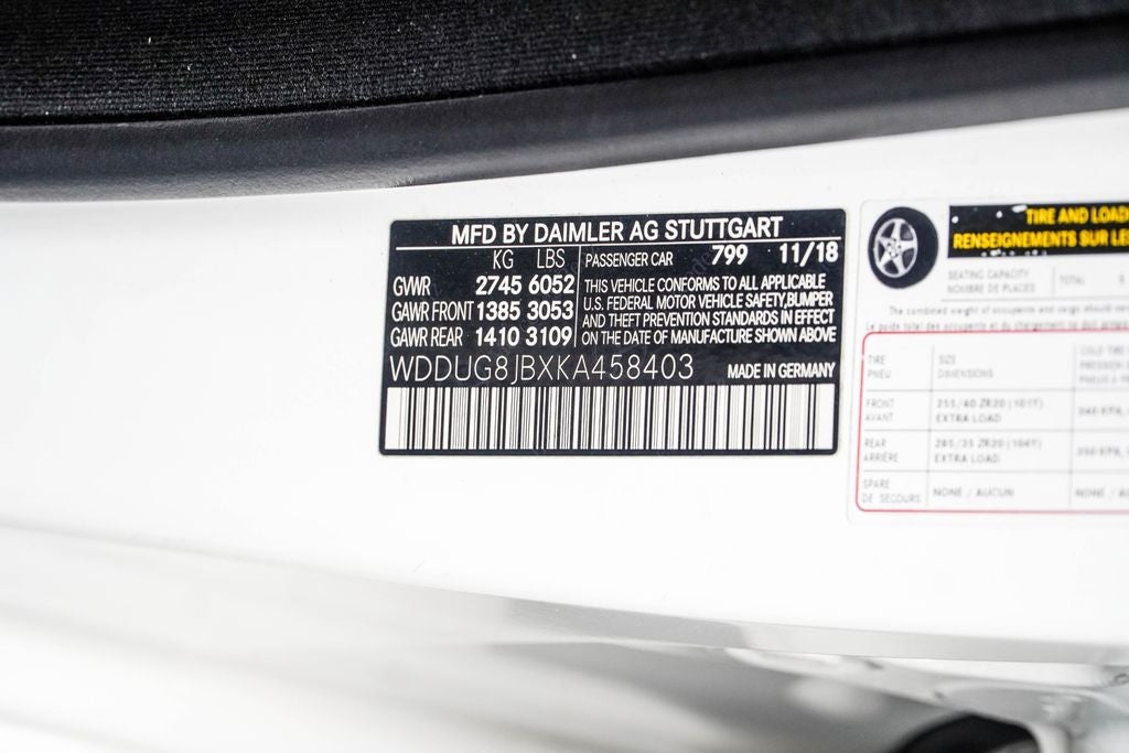 2019 Mercedes-Benz S-Class S 63 AMG® 4MATIC®