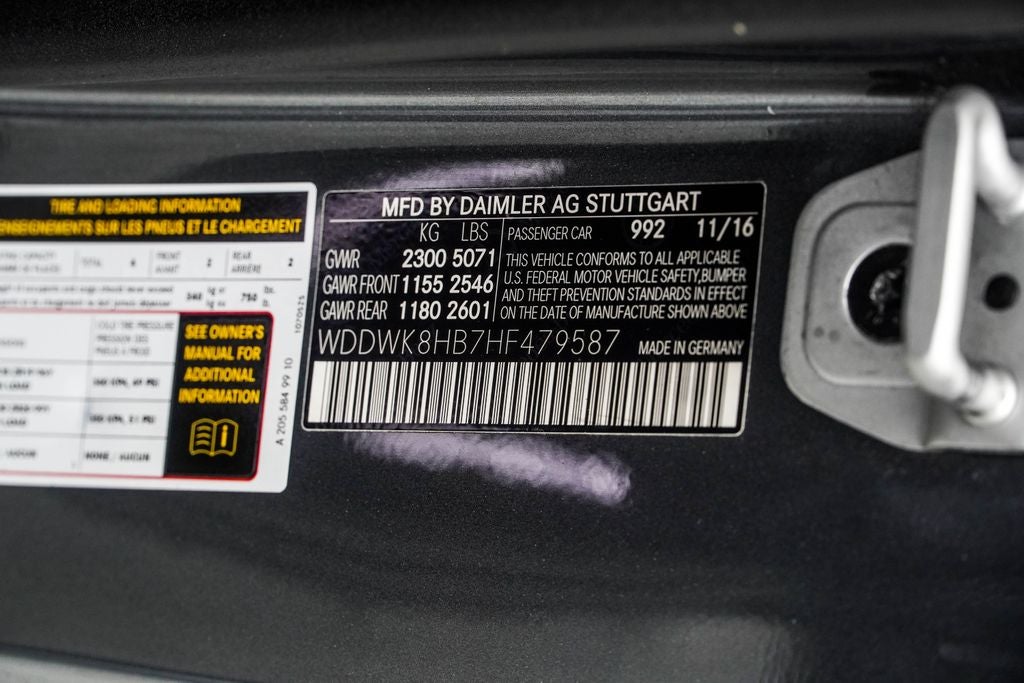 2017 Mercedes-Benz C-Class C 63 S AMG®