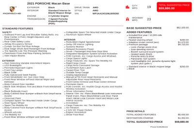 2021 Porsche Macan Base