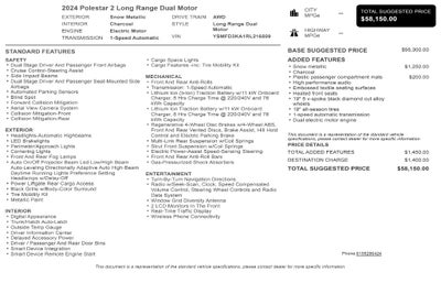 2024 Polestar 2 Long Range Dual Motor