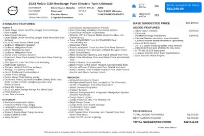2023 Volvo C40 Recharge Pure Electric Ultimate