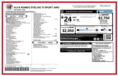2021 Alfa Romeo Stelvio Ti Sport
