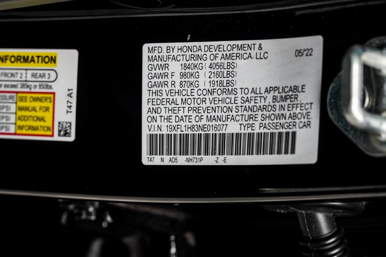 2022 Honda Civic Sport Touring