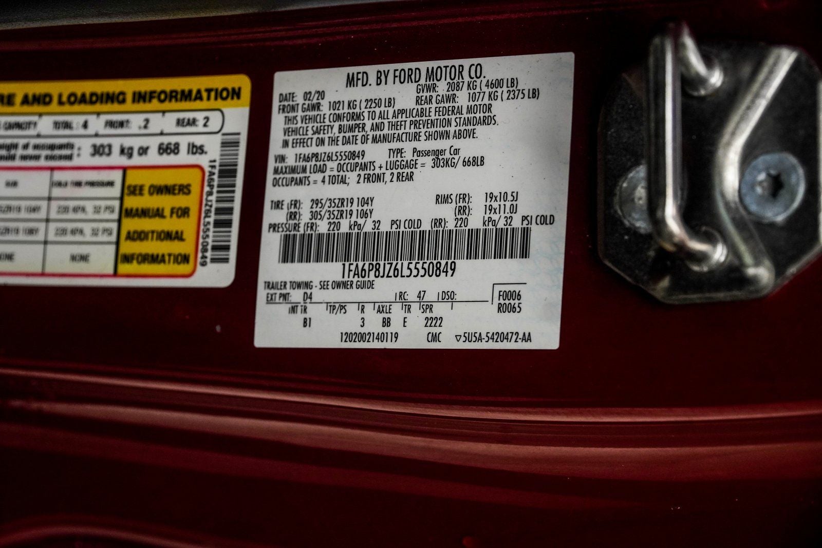 2020 Ford Mustang Shelby GT350