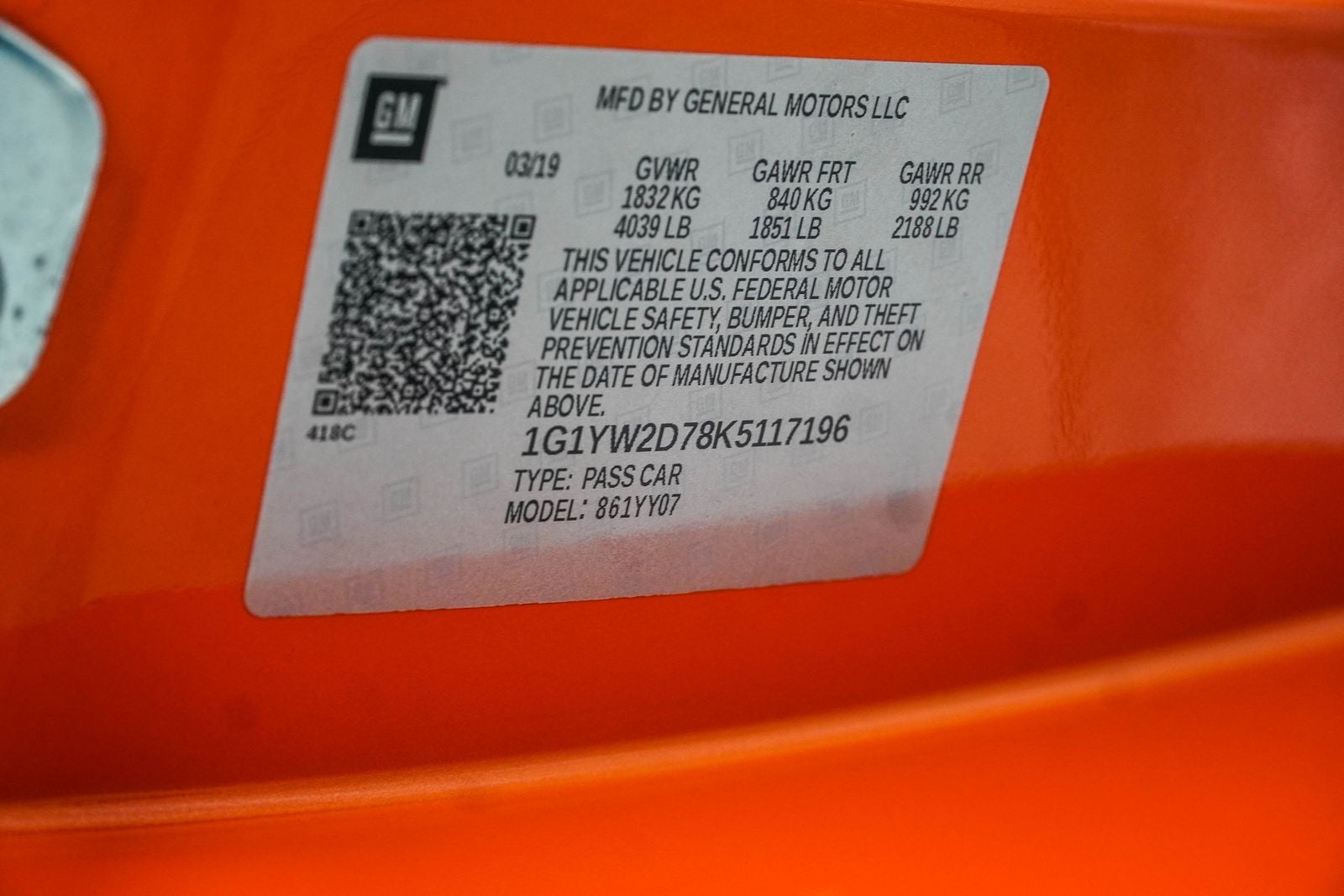 2019 Chevrolet Corvette Grand Sport 1LT