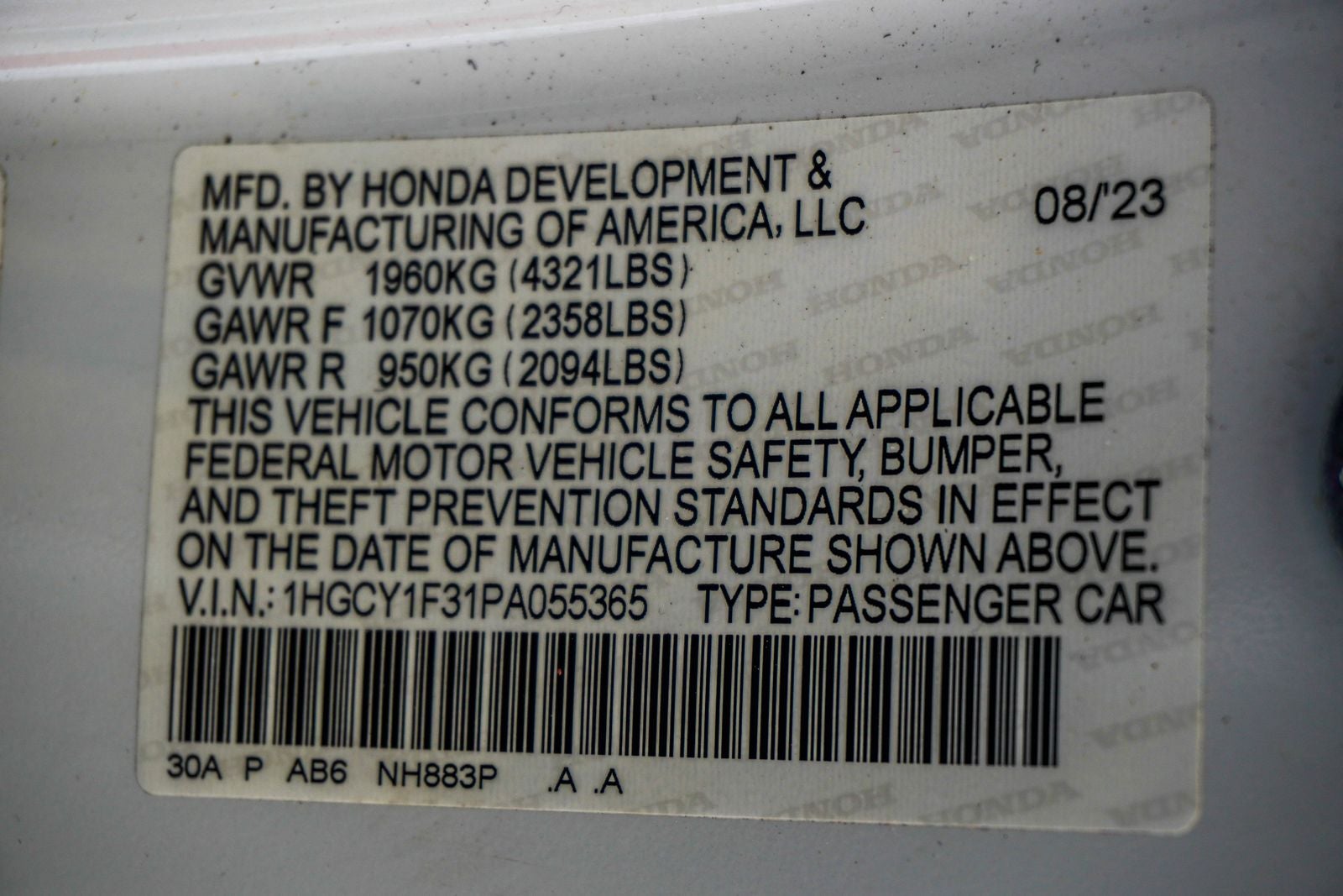2023 Honda Accord EX