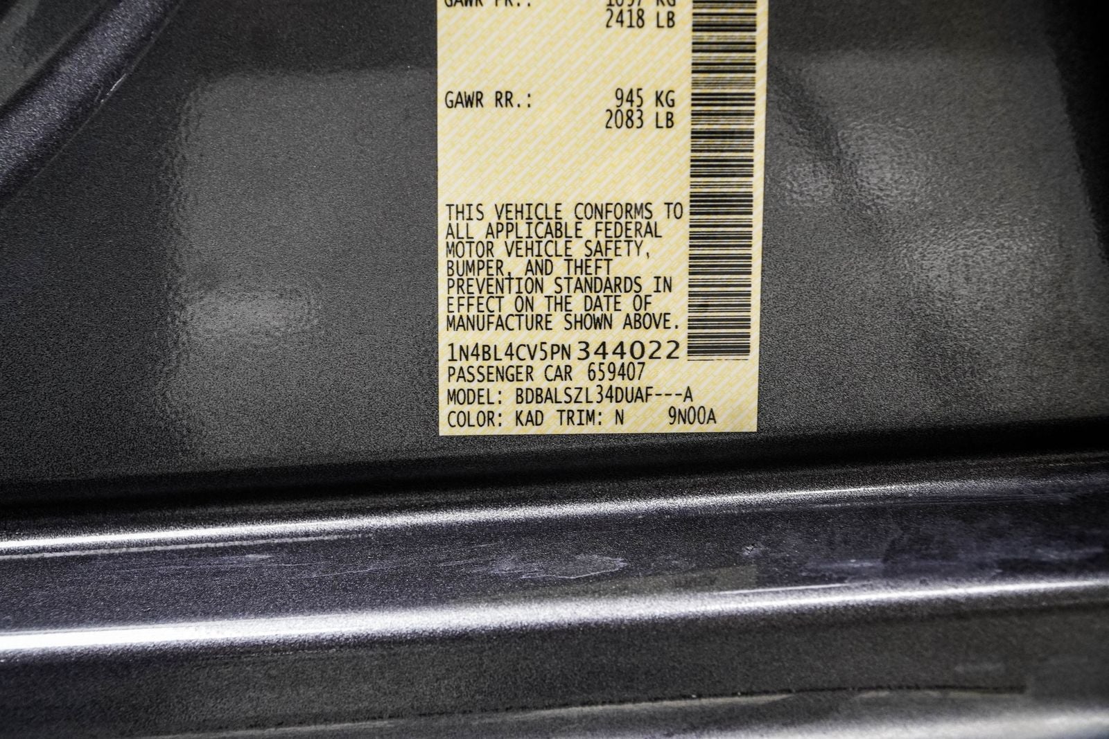 2023 Nissan Altima 2.5 SR