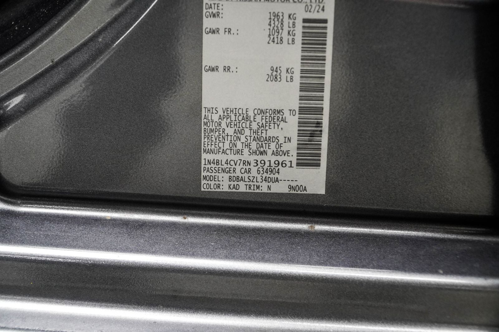 2024 Nissan Altima 2.5 SR