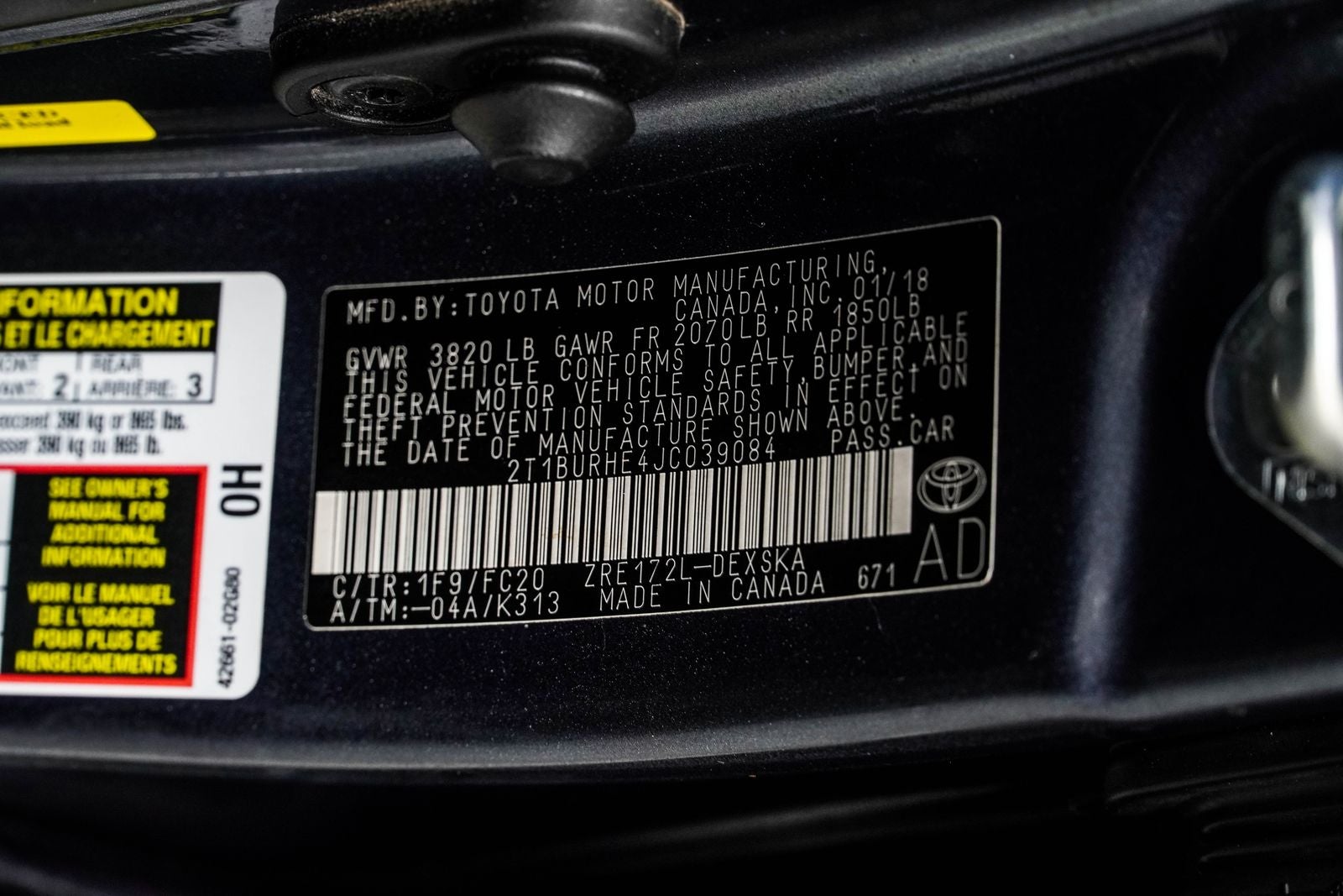 2018 Toyota Corolla SE