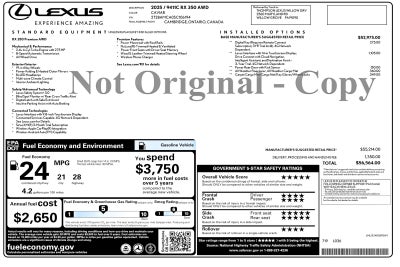 2025 Lexus RX 350 Premium