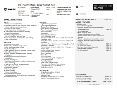 2024 RAM ProMaster 2500 High Roof