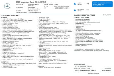 2023 Mercedes-Benz EQS 450 4MATIC®