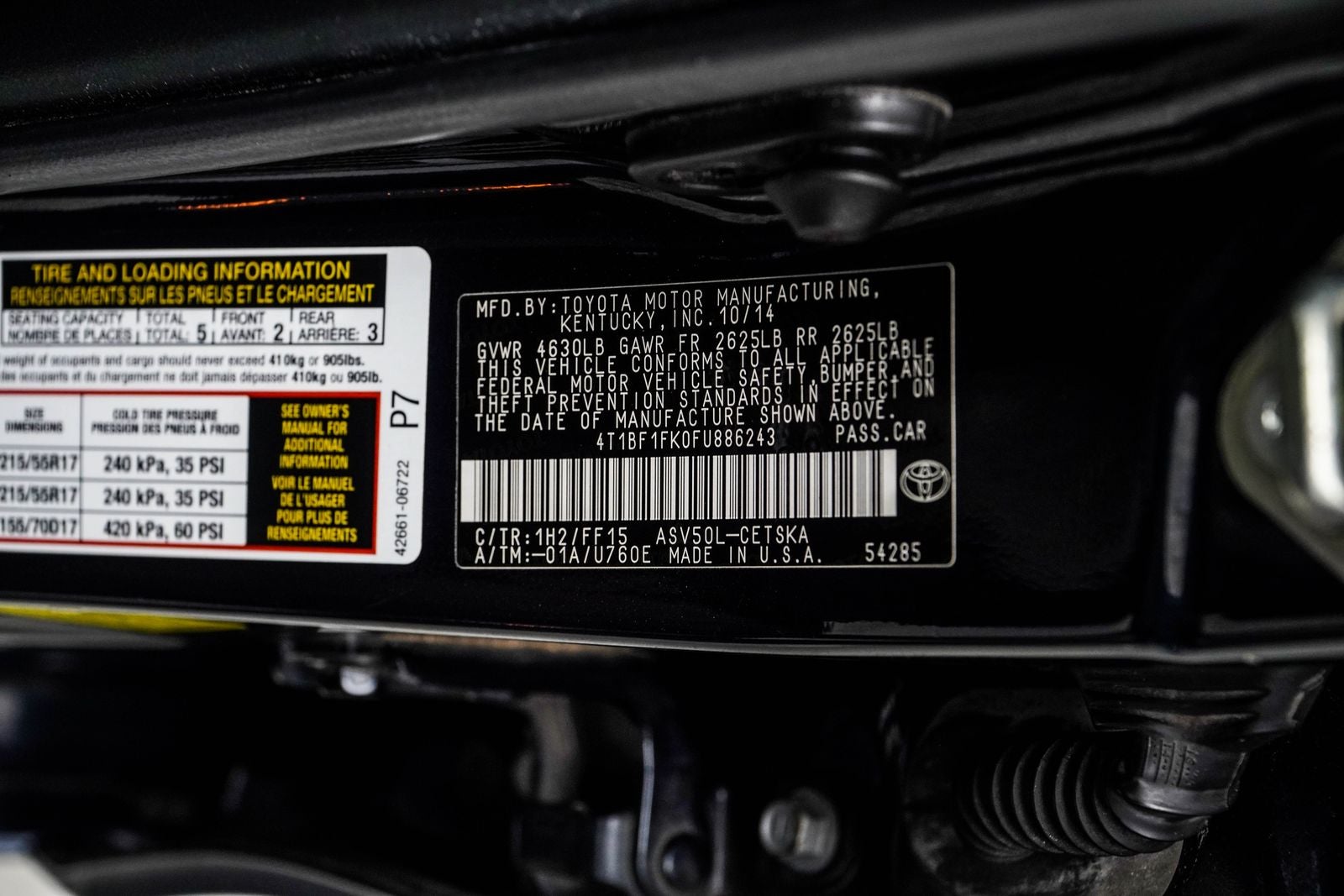 2015 Toyota Camry SE
