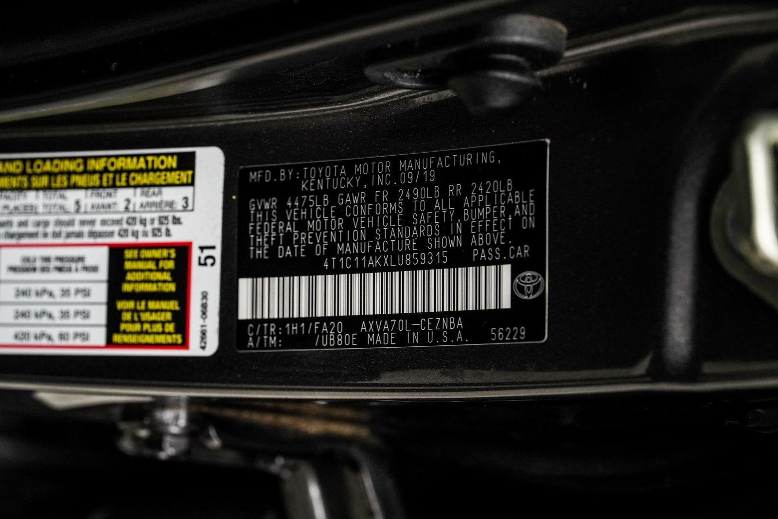 2020 Toyota Camry LE