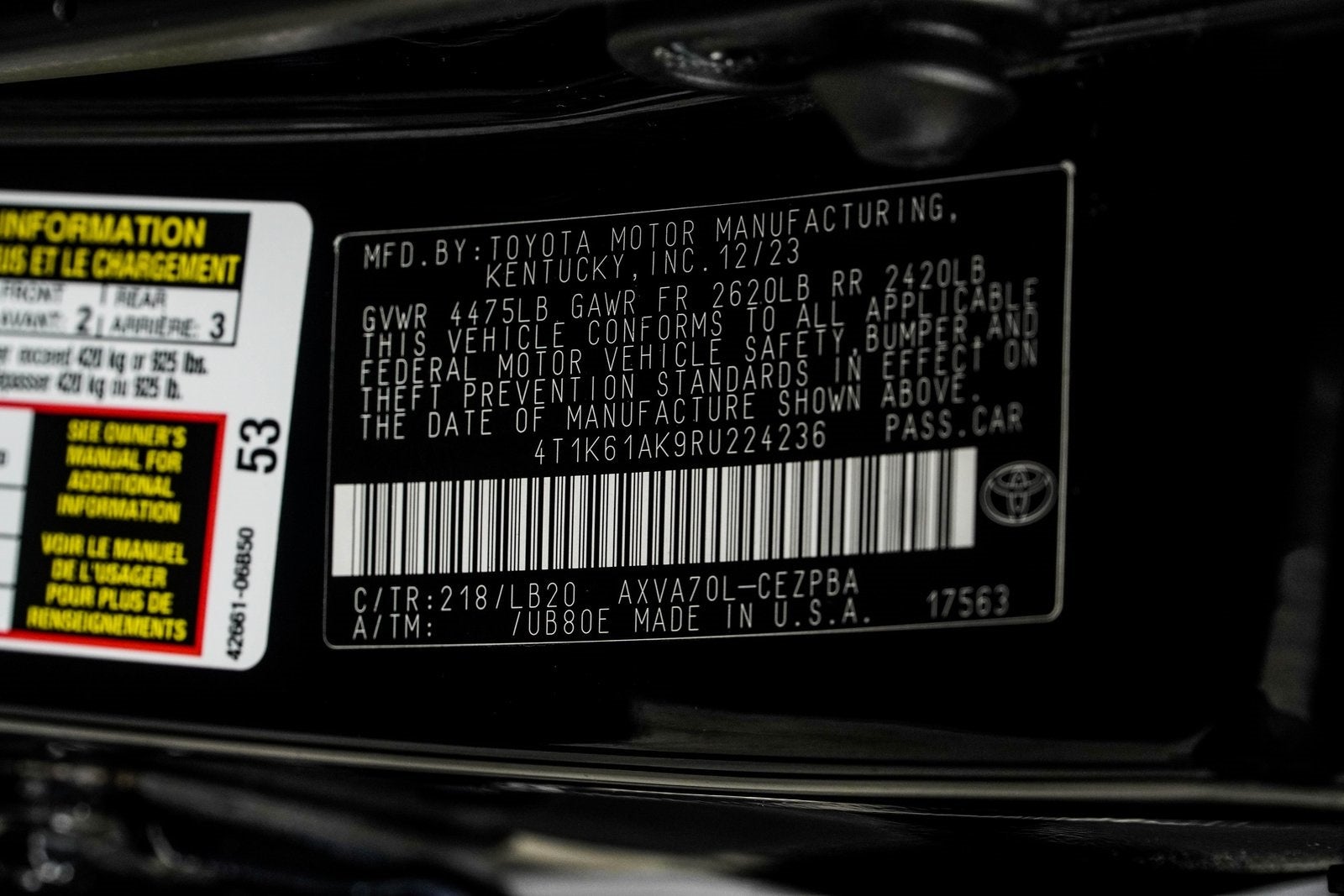 2024 Toyota Camry XSE